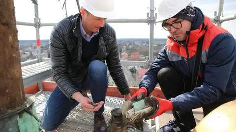 Kapsuła została odkryta podczas prac przy elewacji kościoła 