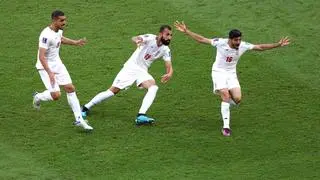 Irańczycy w euforii po golu na 1:0