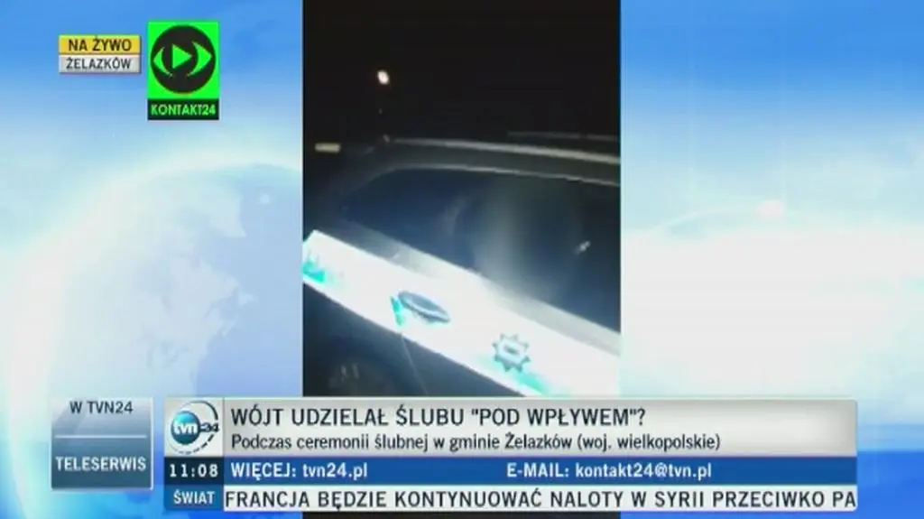 Wójt udzielał ślubu pod wpływem? (wideo archiwalne)