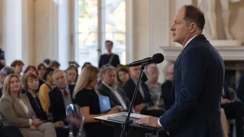 Ambasador USA Mark Brzeziński podczas konferencji na temat współpracy transatlantyckiej 