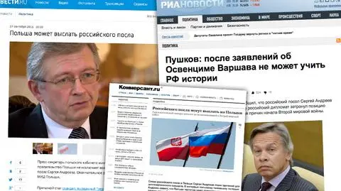 Rosyjska prasa o wypowiedziach ambasadora dla TVN24