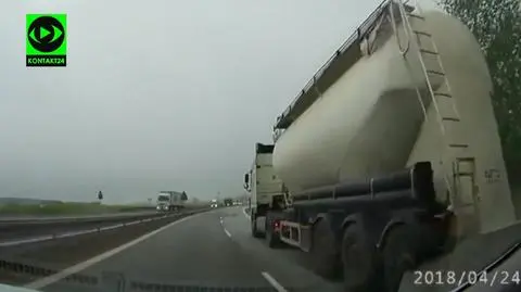 Poland. Family avoids road accident thanks to a quick reaction of the driver