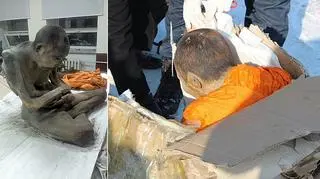 Medytujący mnich znaleziony w Mongolii