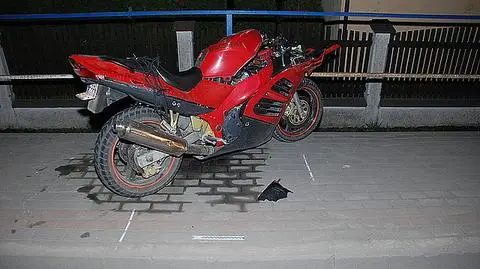 Pijany rowerzysta spowodował wypadek. Nie żyje 30-letni motocyklista