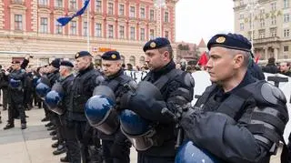 Policja w Zagrzebiu