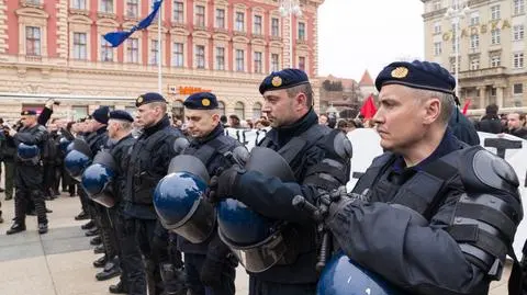 Policja w Zagrzebiu