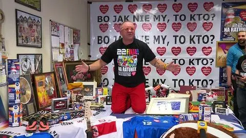 Jerzy Owsiak podczas poniedziałkowej konferencji prasowej