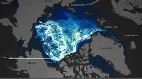 Znikający lód w Arktyce