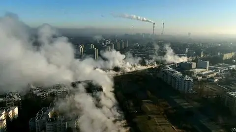 Drone footage shows the scale of the malfunction in district heating system