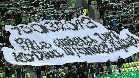 Transparent kibiców Lechii