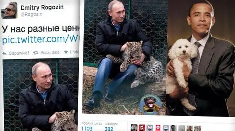 Wicepremier Rosji kpi z Obamy. 
Bo ten ma pudla, a Putin panterę
