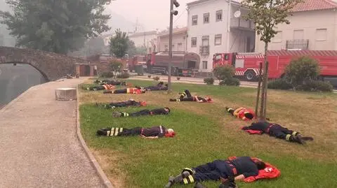 Poruszające zdjęcia portugalskich strażaków