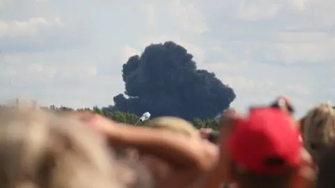 Ostatnie chwile przed katastrofa Su-27