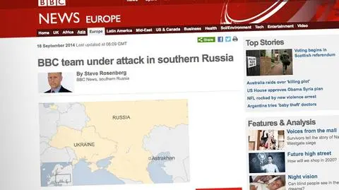 Dziennikarze BBC zaatakowani w Rosji. Szukali informacji o żołnierzach poległych na Ukrainie