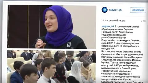 Czeczenia. Córka Kadyrowa "uczennicą roku 2016"