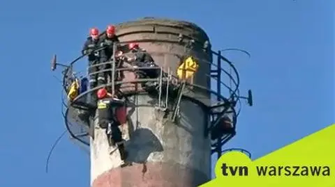 Pijany zasnął na kominie. Postawił straż na nogi