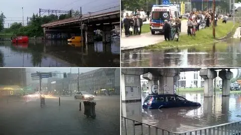 Ulice Wrocławia zamieniły się w rzeki. 
"Totalny paraliż miasta"