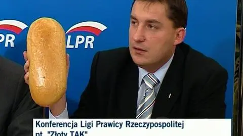 - Chleb będzie kosztował jedno euro, czyli dwa razy drożej niż teraz - tłumaczył Sylwester Chruszcz