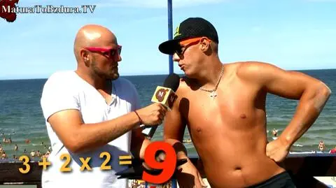 "Matura to bzdura" przepytuje plażowiczów