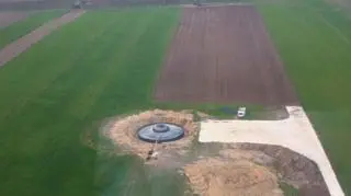 Inwestor wylał już fundamenty pod niemal stumetrowy wiatrak