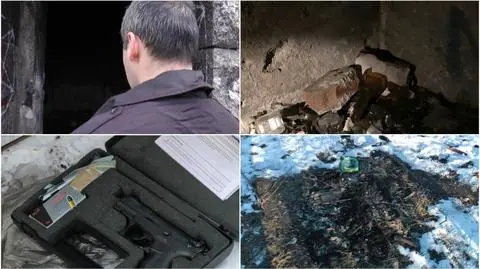 Podczas wizji lokalnej Samir S. pokazał policjantom, gdzie ukrył broń 