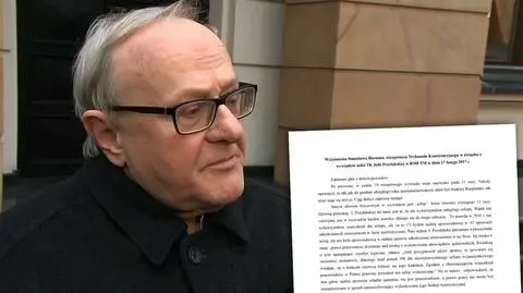 Biernat odpowiada prezes TK. Teza "TK pracuje normalnie"- nieprawdziwa