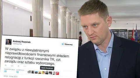 Andrzej Rozenek o swojej decyzji poinformował na Twitterze