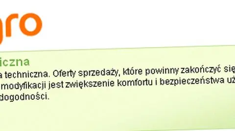 Allegro "pojawia się i znika"