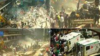 Katastrofa budowlana w gęsto zaludnionej dzielnicy Bombaju