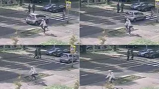 Policjanci byli pierwsi na miejscu zdarzenia 