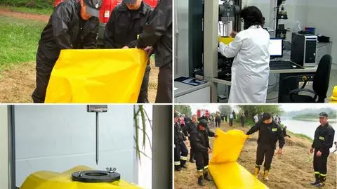 Rękaw zamiast worków z piaskiem. Nowy sposób na walkę z powodzią