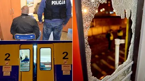 Zatrzymani po ataku pseudokibiców na pociąg