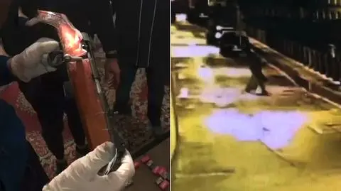 Kamera monitoringu zarejestrowała działania sprawcy. Nagranie Komitetu Śledczego Rosji 