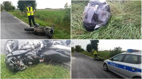 Czołowo: Nietrzeźwy motocyklista