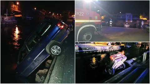 Łeba: Auto w kanale Chełst