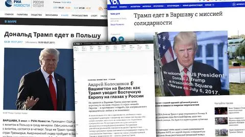 Rosyjska prasa o wizycie Donalda Trumpa w Polsce