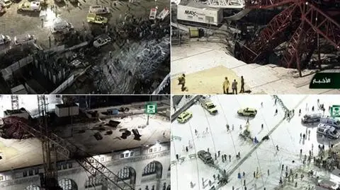 Mekka: Dźwig runął na meczet. Dziesiątki zabitych