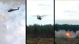 Podczas pokazów na poligonie wojskowym pod Riazaniem rozbił się śmigłowiec Mi-28