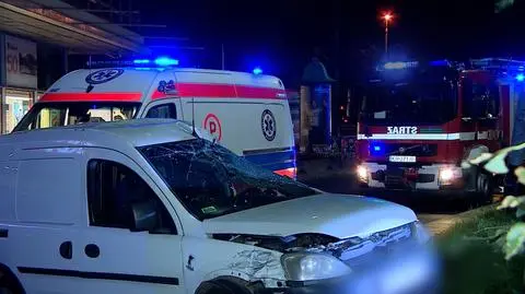 Kolizja dwóch aut w Krakowie