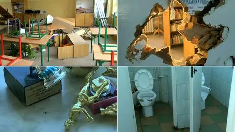 Zdemolowanie szkołu w Dubeninkach. Zarzuty dla sprawcy