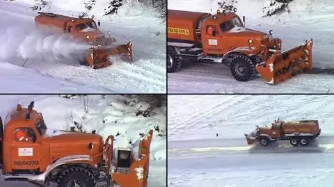 Radziecki ził walczy ze śniegiem