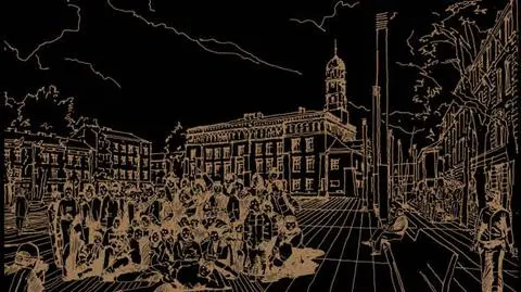 Niezwykły pomysł na krakowski plac. 
Zamiast kostki, nawierzchnia z drewna