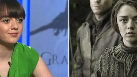 Arya Stark z "Gry o tron" lubi machać mieczem. 
"Ale miło byłoby czasem się uśmiechnąć" 