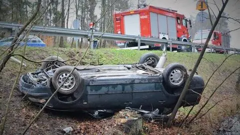 Wieżyca: wypadek Passata na krajowej "20"