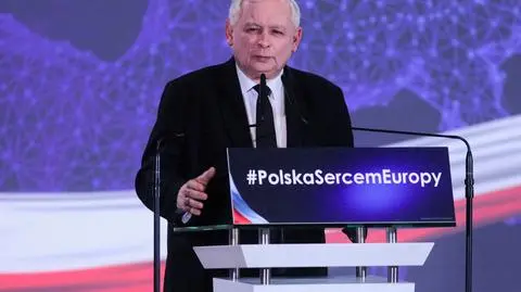 Prezes PiS podzczas konwencji regionalnej w Białymstoku