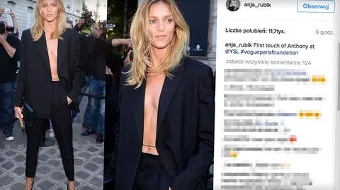 Anja Rubik na gali Vogue'a