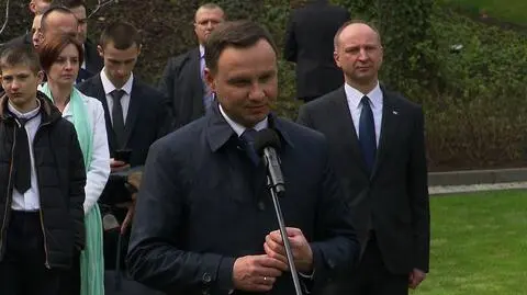 Andrzej Duda zasadził Dąb Pamięci