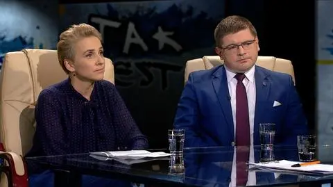 Joanna Scheuring-Wielgus i Tomasz Rzymkowski w Tak jest