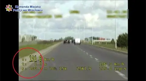 Wrocław. Kierowca mercedesa przekroczył prędkość o ponad 120 km/h
