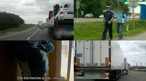 Kierowca litewskiego tira został zatrzymany przez policję